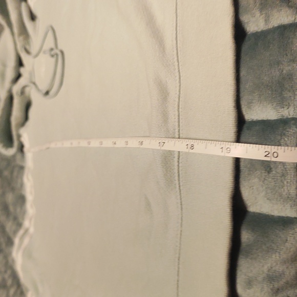 Adidas Originals Cropped Hoodie Mint Green French Terry, Trefoil Logo 3 Stripes - Picture 10 of 12